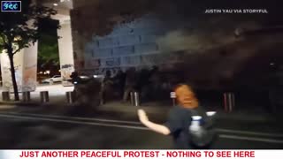 Insurgent Caught On Camera Attacking Federal  Marshal With A Hammer In Portland