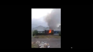 The building for housing migrants in Coolock is currently on fire