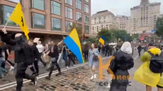 Neo-Nazi Ukrainians crashed the Pride Parade in Kiev