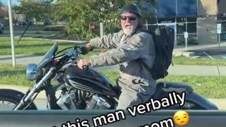 Based Biker calls a Spade a Spade