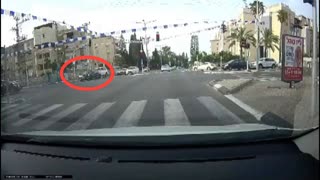 Far Right Israeli Minister Itamar Ben-Gvir's Car Accident Footage