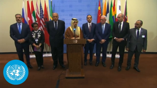 Joint Arab-Islamic Ministerial Committee Stakeout on Gaza | Security Council | United Nations