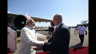 July 2017 PM Modi  arrives to a warm welcome in Tel Aviv, Israel