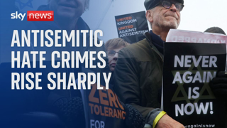 Israel-Hamas war: Antisemitic hate crimes have risen sharply in the UK since conflict began