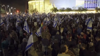 Tel Aviv Israel ðŸ‡®ðŸ‡± Protest against Justice reform 09.03.2023