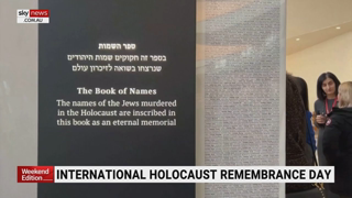 Monument marking international Holocaust Remembrance Day in NYC