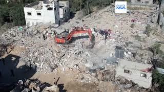 Extent of destruction in the Nuseirat refugee camp in the Gaza Strip revealed by Drone footage