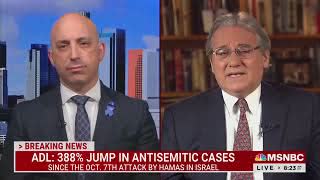 ADL CEO on Morning Joe on the rise in antisemitic incidents on college campuses since Oct 7,  2023