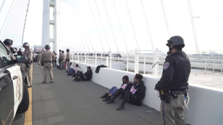 Watch: Pro-Palestinian protesters arrested after blocking Bay Bridge