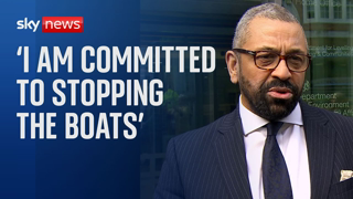 Home Secretary James Cleverly 'absolutely committed' to stopping the boats