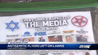 Lake Worth woman describes antisemitic flyers in front of home