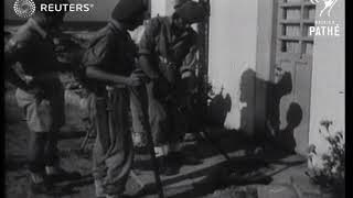 PALESTINE: British Army carrying out anti-terrorist searches on Jewish Houses(1946)