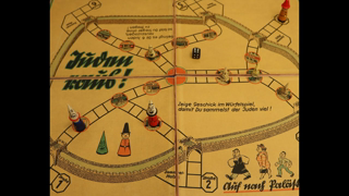 The appalling children's board game "Jews out!" banned by the SS in National Socialist Germany