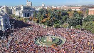 Thousands rally in Madrid against controversial amnesty deal for Catalonia’s separatists