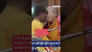 Dalai Lama apologises after kissing boy and asking him to 'suck my tongue'