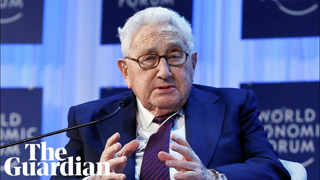 Croaking Henry Kissinger speaks at the World Economic Forum