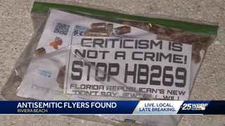 Antisemitic flyers distributed to driveways in Lake Park, Riviera Beach