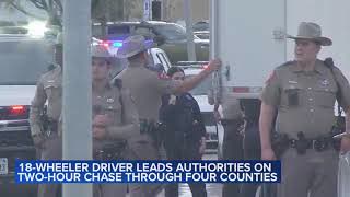 Florida man, Chris Lubowski, drug driving semi-truck arrested after high-speed police chase