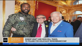 Patriots owner Robert Kraft, rapper Meek Mill travel to Poland for Holocaust Remembrance Day