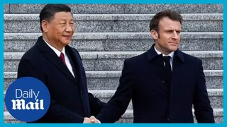 Chinese President Xi Jinping and France's Emmanuel Macron make joint declaration | Tape Playout