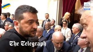 Zelensky confronts Viktor Orban at Javier Milei inauguration