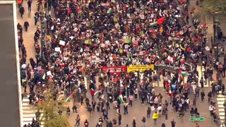 Israeli, Palestinian supporters rally and clash for a second day in NYC