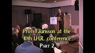 AVOF Nr. 166 - Prof. Robert Faurisson at the 10th IHR Conference - part 2 of 4