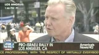 John Voight at Pro Israel Rally Los Angeles - Our President Has Put Israel In Harm's Way