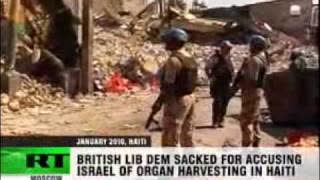 accusing Israel of organ harvesting in Haiti