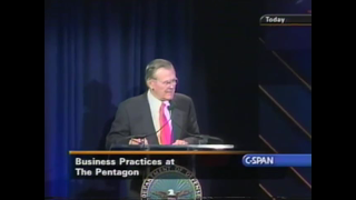 Donald Rumsfeld Announces Pentagon Lost 2.3 Trillion Dollars on September 10, 2001