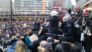 Massive protest today in Stockholm, Sweden!!