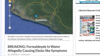 jew World Order paid agents to put Formaldehyde water Causing Ebola like Symptoms