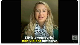 Introducing SJP:  Who said that Jew-haters must be stupid and ugly? No, they must be evil also.