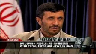 Ahmadinejad on Jews - Larry King