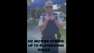 NZ MOTHER STANDS UPTO PLAYGROUND PIGS