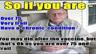 WARNING !! MASS EXTERMINATION OF OLD PEOPLE WORLDWIDE BEING CARRIED OUT BY COVID-19 KILL SHOT !!