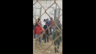 Moroccan soldiers allows immigrants to invade Spain.