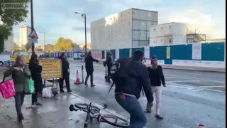 DIVERSITY! London Ape Knocks Over Old Lady With Scooter