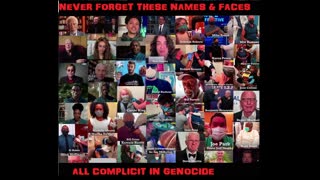 never forget these faces & names! complicit in genocide