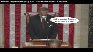 Baphomet Dedication: 117th Congress Opens 1-3-21 Prays To Brahma - Ends Prayer "Amen And A Woman"