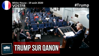 [VOSTFR] Trump rÃ©pond aux questions d'une journaliste sur Qanon