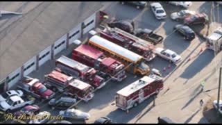 Sandy Hook Hoax - Buses Docked; All Star Transportation School Bus Shuttle - Paulstal Service