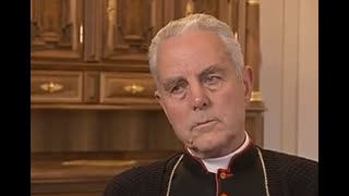 Bishop Richard Williamson was convicted of  incitement  and fined approximately 1500 for  denying the holocaust  during this 2008 television interview.