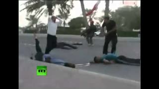 Arab Spring 2011 -Protesters injured in Bahrain as troops open fire