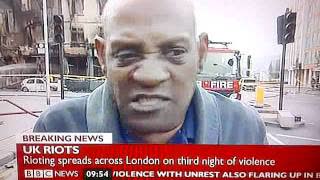 London Riots. (The BBC will never replay this. Send it out)