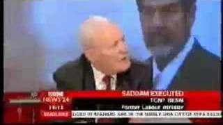 SADDAM HUSSEIN EXECUTION - TONY BENN INTERVIEW