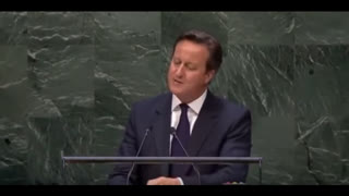 David Cameron United Nations Speech Conspiracy