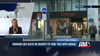 Mobile phone operator Orange says would end ties with Israel 'tomorrow'