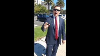 Patrick Little speaks after getting kicked out of California GOP convention April 5 2018