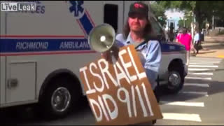 "ISRAEL DID 9/11" - CHRIS DORSEY HITS THE STREETS OF VIRGINIA WITH MEGAPHONE (SOUNDING TRUTH BOMBS)